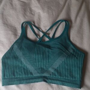 Smartwool Teal Crossback Sports Bra (Merino Blend)